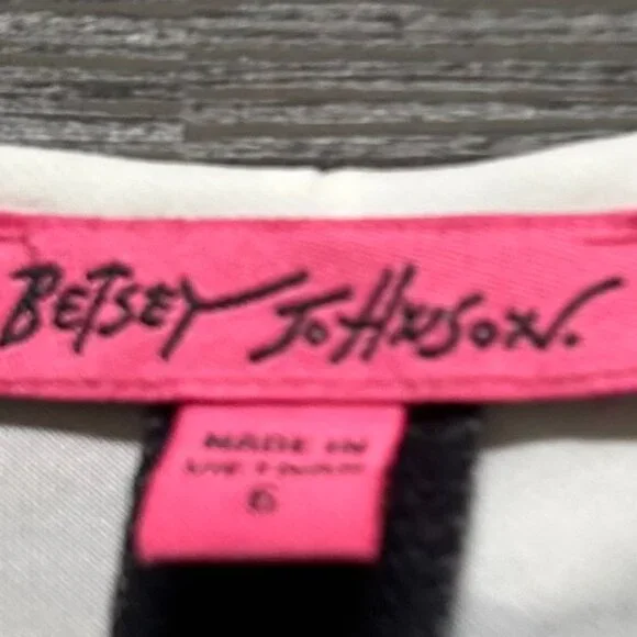 Betsey Johnson Polka Dot Fit & Flare Dress | Front Zip Sleeveless | Size 6 - Picture 2 of 5